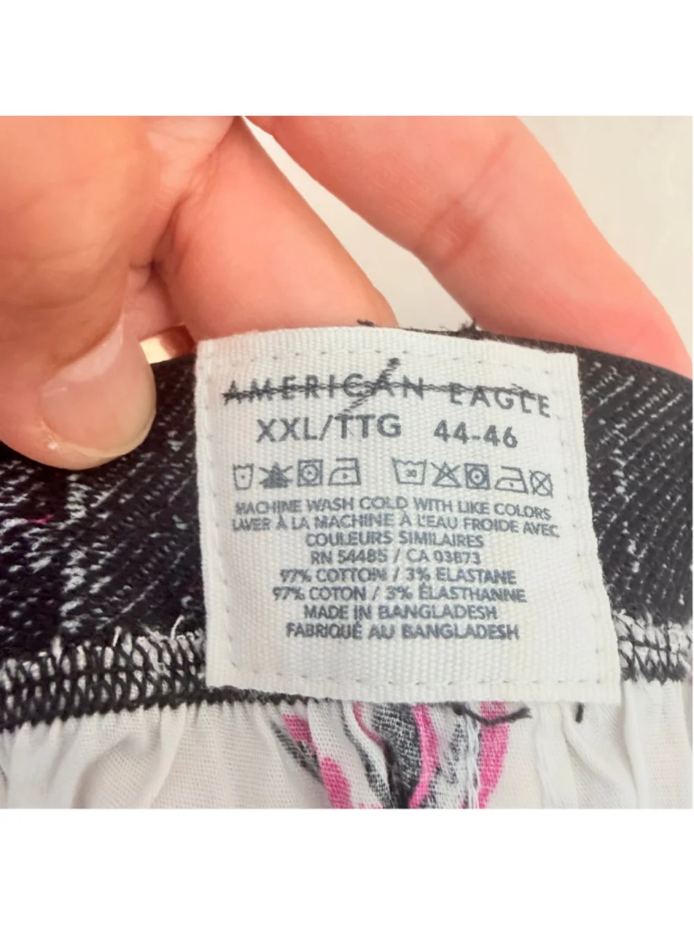 Men's American Eagle Palm Tree Print Boxers XXL White Pink NWT